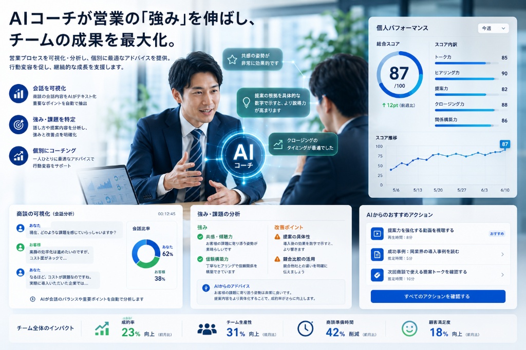 心理学×営業メソッド×AIで持続的に成果を生み出す組織へ