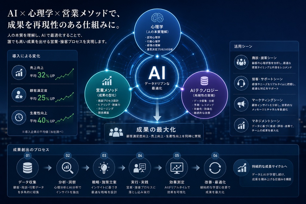 営業・接客のすべてをAIでつなぎビジネスを加速する