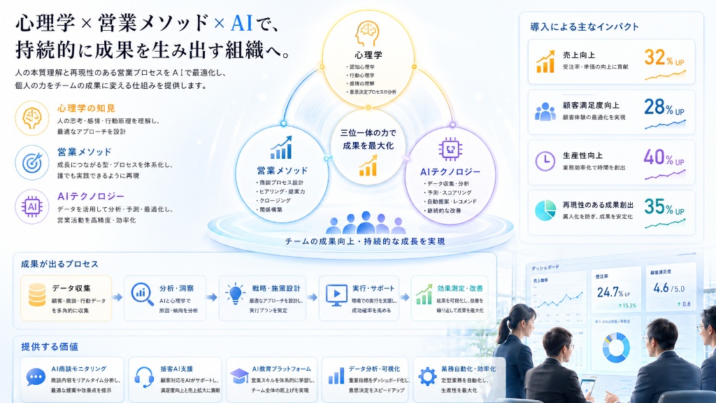AIで組織の営業サイクルを最適化し成果を継続向上