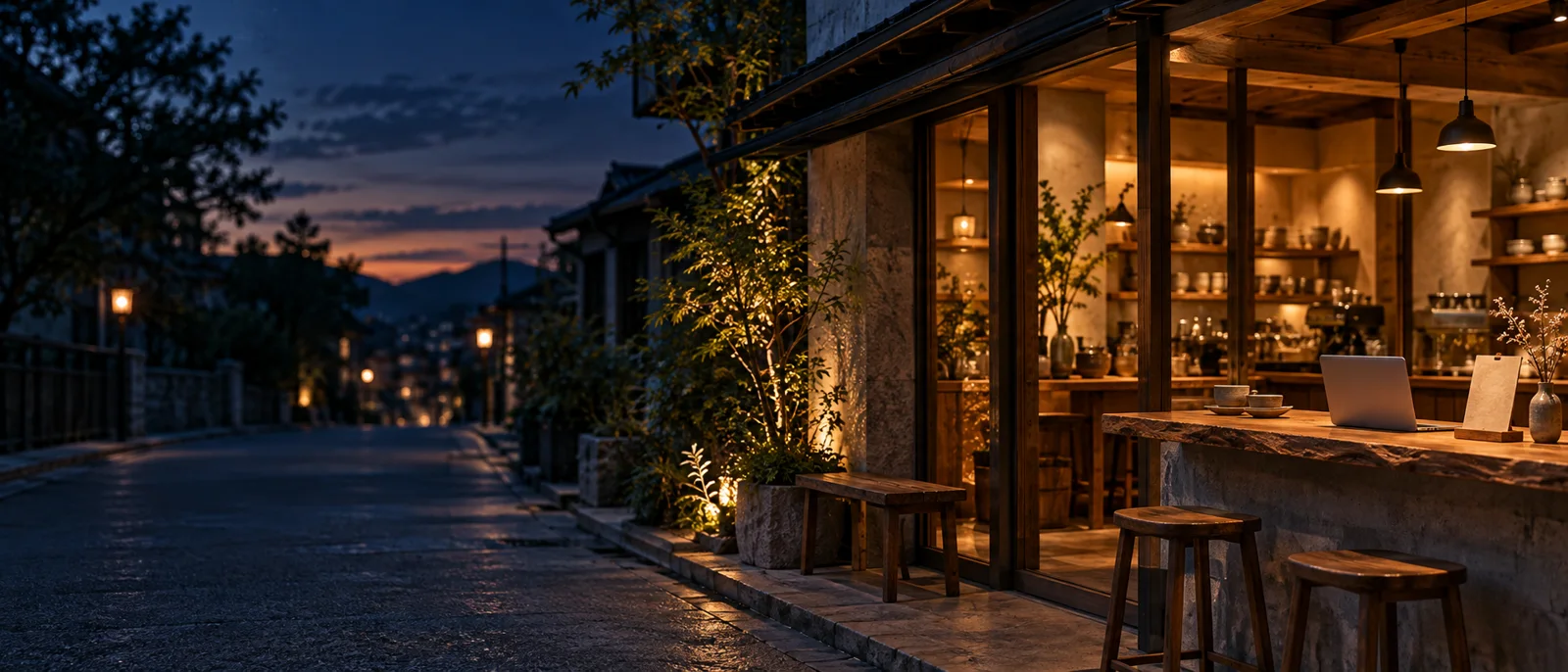 自社のホームページを考える店舗の生成イメージ